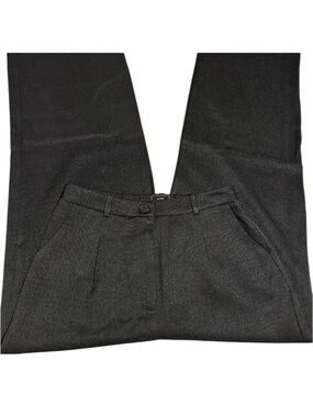 Have L/Straight-Leg Black Textured Weave Pants Minimalist Boho Coastal NWOT